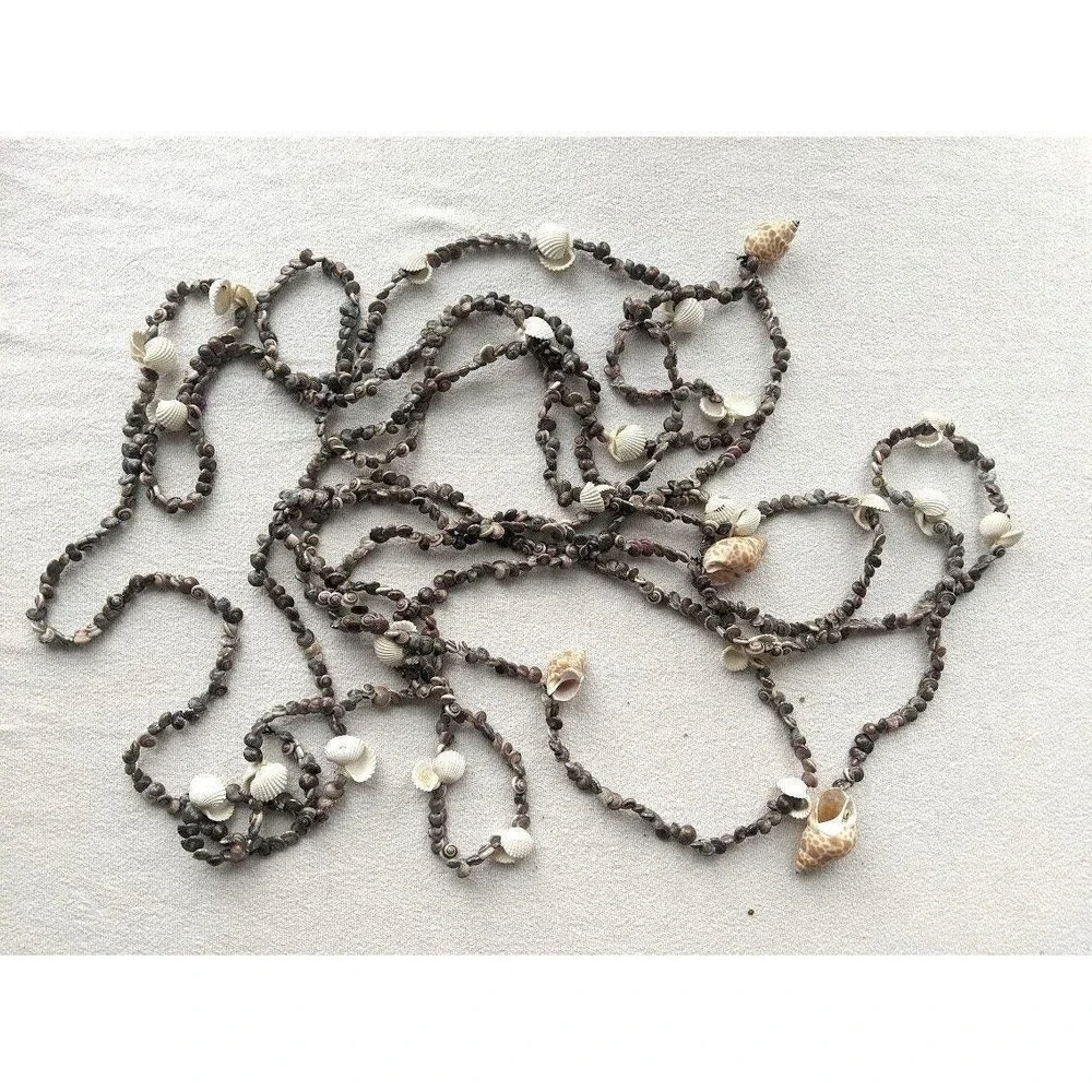 Seashell Garland 22 Feet Long Beach Decor Accent Coastal Craft Supply Art Resort